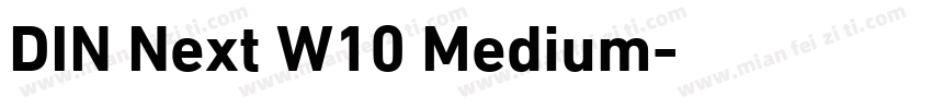 DIN Next W10 Medium字体转换